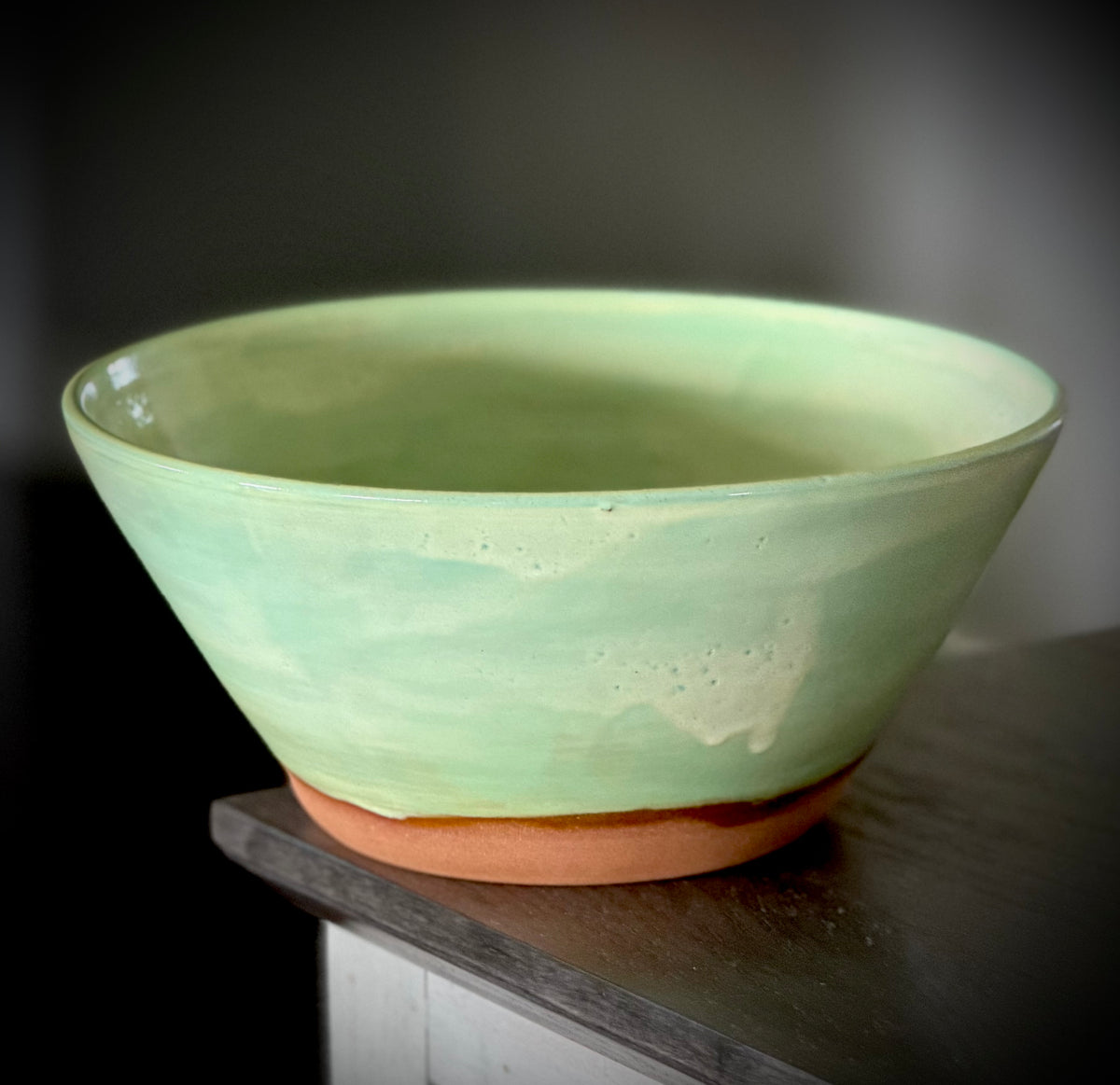 Large pottery bowl